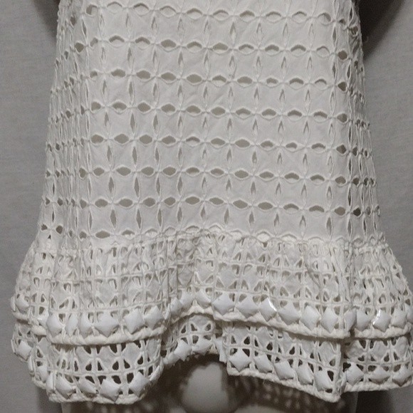 Maeve Anthropologie Monika Beaded Eyelet Embroidered Vacation Boho Tank Top XS - Picture 6 of 10